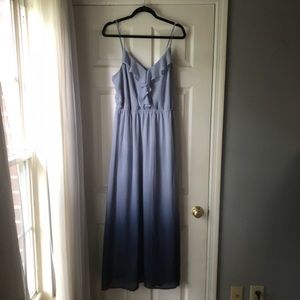 LC Lauren Conrad Blue Ombré Maxi Dress